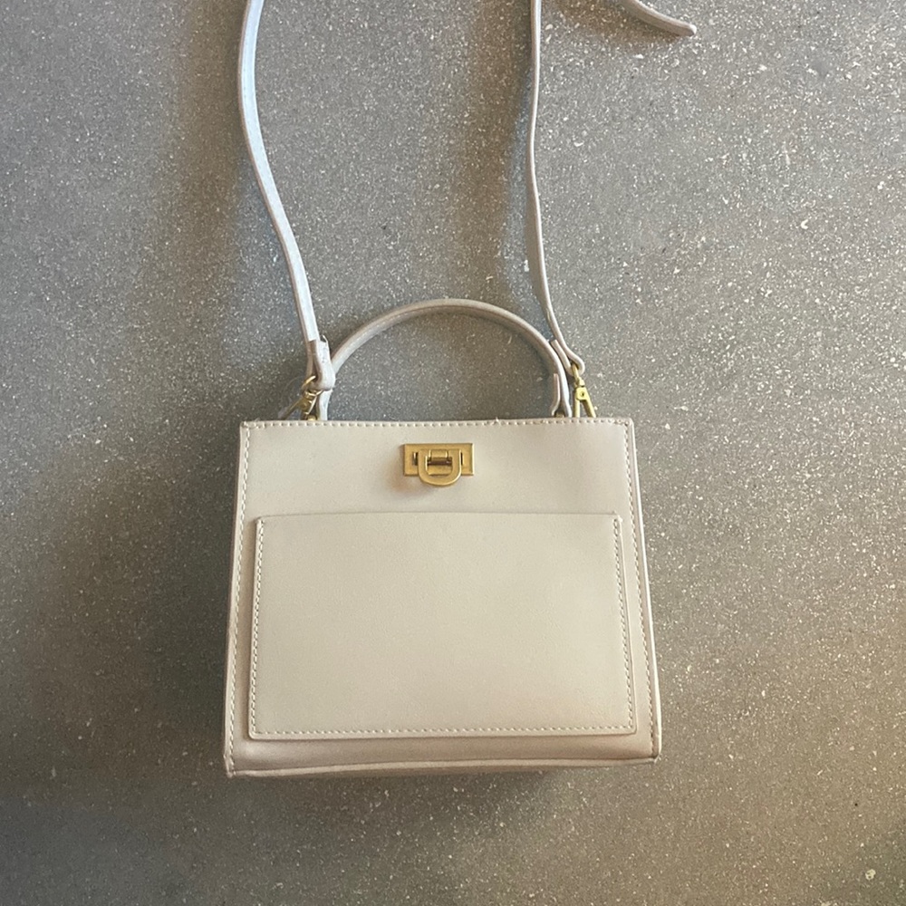 Mango taupe crossbody bag